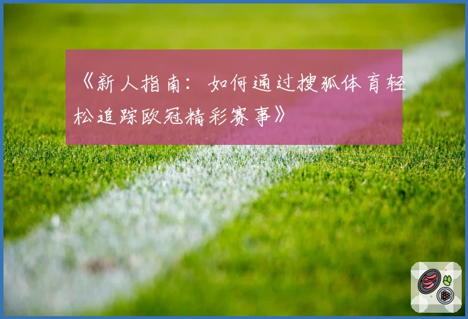 《新人指南：如何通过搜狐体育轻松追踪欧冠精彩赛事》